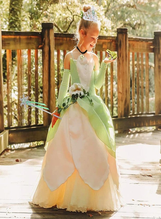 يوسبيبي مجموعة إكسسوارات تنكرية للأميرة آنا من يوسبابي، هدايا عيد الميلاد: قفازات، تاج، قلادة، عصا سحرية، أقراط، وخاتم. - Image 4